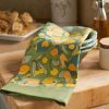 Towels * | Fruit Tea Towels Yellow & Green, Set Of 3