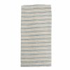 Towels * | Boat Stripe Linen Kitchen Towels Natural & Blue, Set Of 2