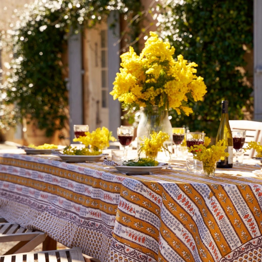 French Tablecloths * | French Tablecloth Avignon Dijon & Blue