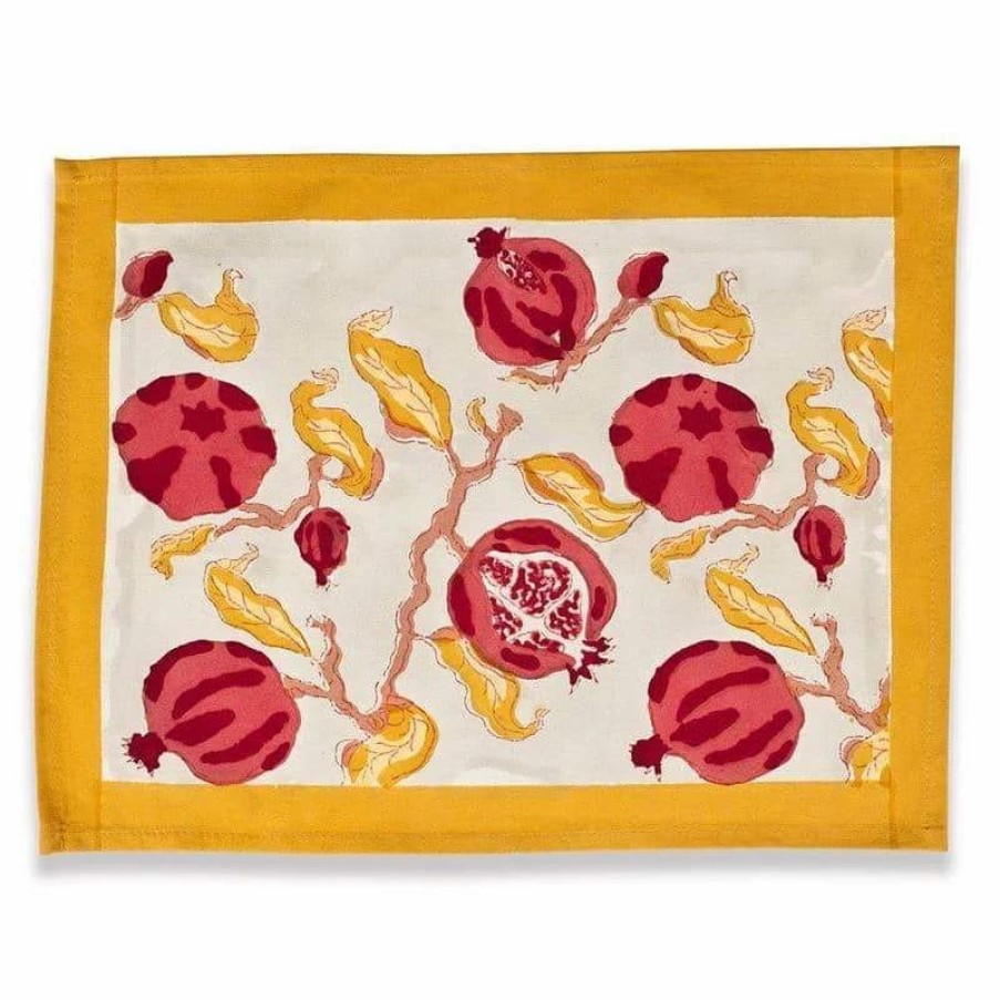 Placemats * | Pomegranate Placemats, Set Of 6