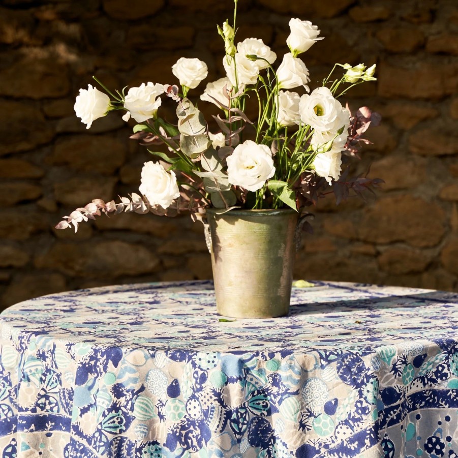 French Tablecloths * | French Tablecloth Ornaments Blue