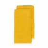 Towels * | Chunky Linen Mustard Kitchen Towels, Set Of 2