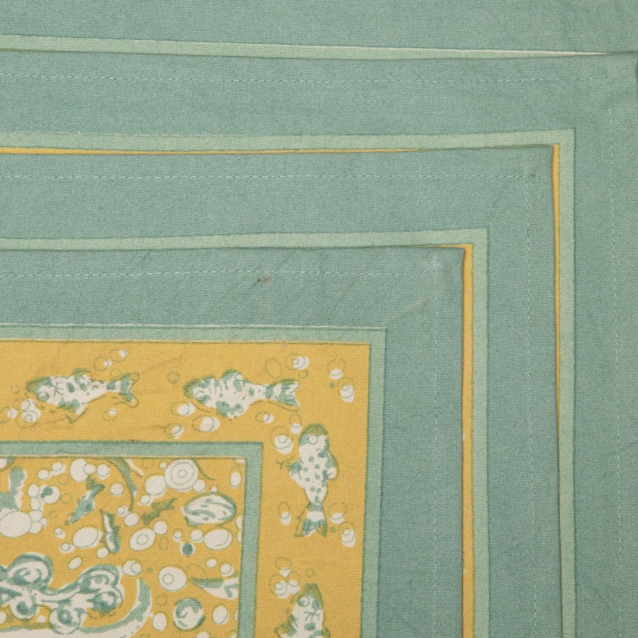 Placemats * | La Mer Placemats Aqua & Citrine, Set Of 6