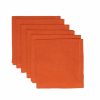 Napkins * | Hemstitch Napkins Burnt Orange, Set Of 6