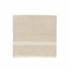 Napkins * | Laundered Linen Napkins Natural & White, Set Of 4