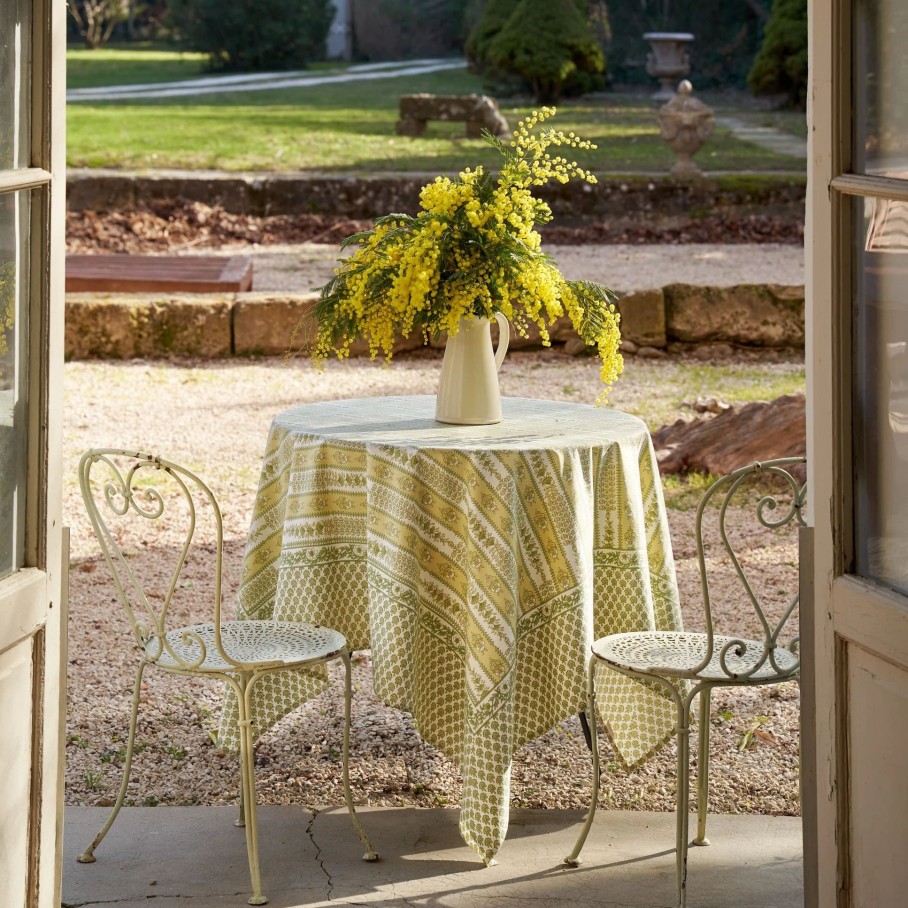 French Tablecloths * | French Tablecloth Avignon Pistache