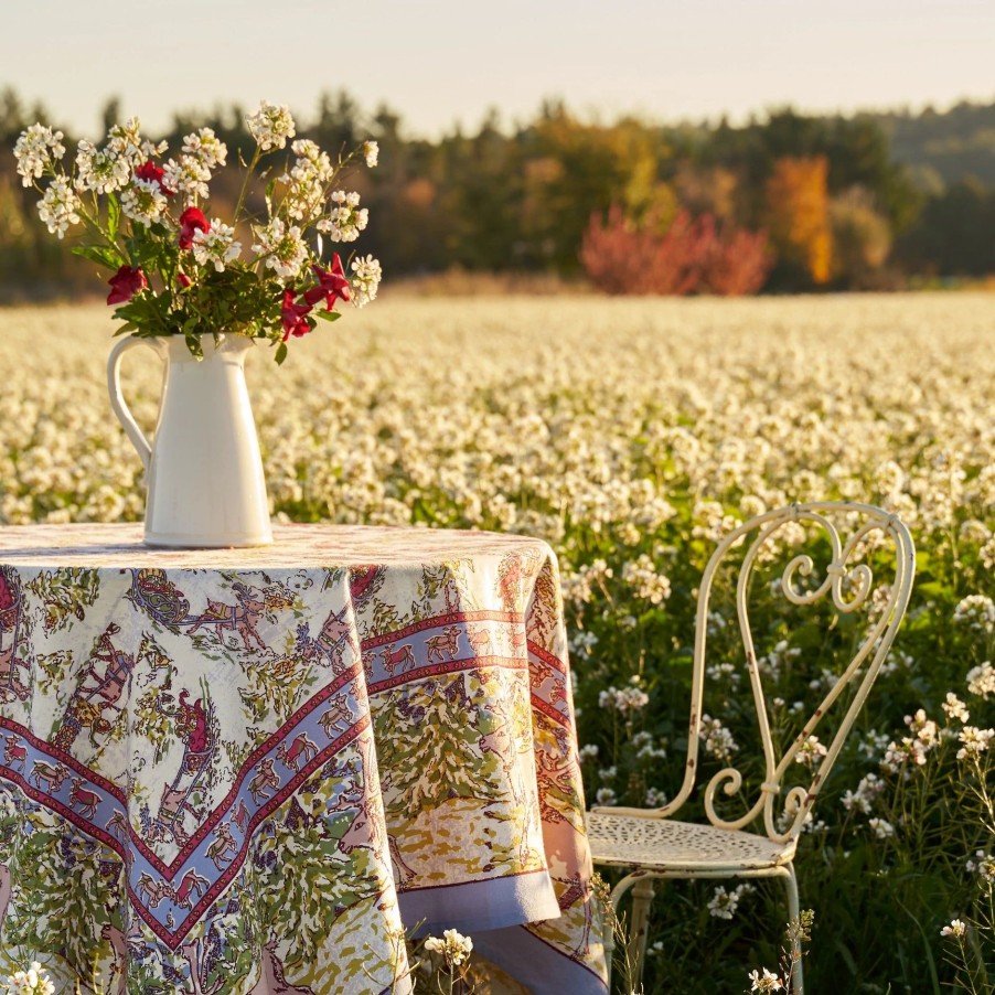 French Tablecloths * | French Tablecloth Renne Grey & Blue