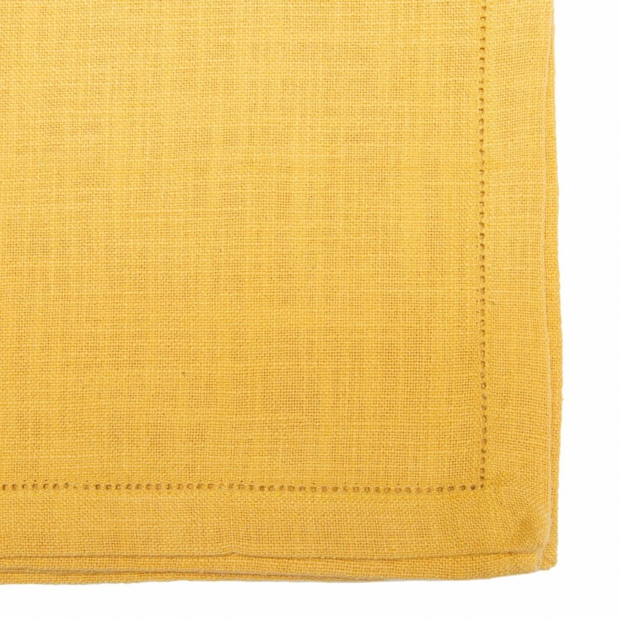 Napkins * | Hemstitch Napkins Dijon, Set Of 6