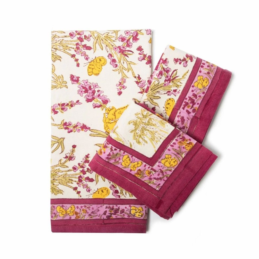 Towels * | Papillon Tea Towels Rose, Set Of 3