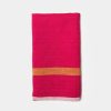 Towels * | Laundered Linen Kitchen Towels Pink & Lime, Set Of 2