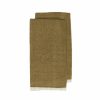 Towels * | Chunky Linen Forest Green Kitchen Towels, Set Of 2