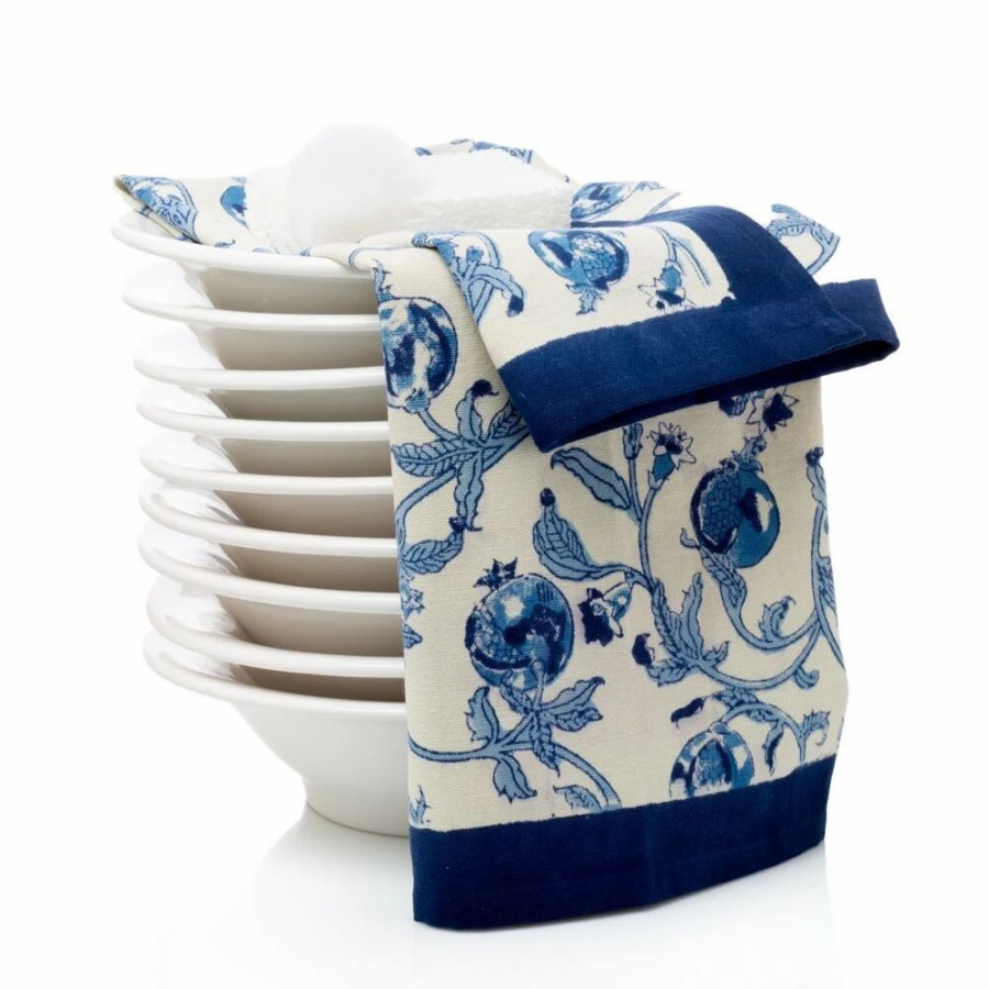 Towels * | Granada Tea Towels Blue, Set Of 3