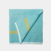 Napkins * | Laundered Linen Napkins Aqua & Lime, Set Of 4