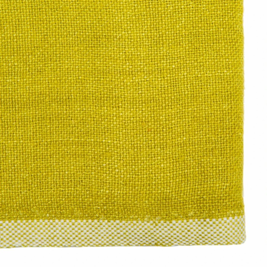 Napkins * | Chunky Linen Lime Napkins, Set Of 4