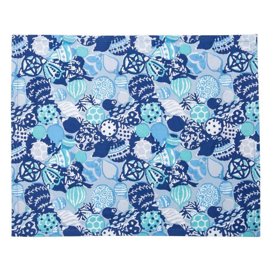 Placemats * | Ornaments Placemats Blue, Set Of 6