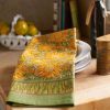 Towels * | Sunflower Tea Towels Yellow & Green, Set Of 3